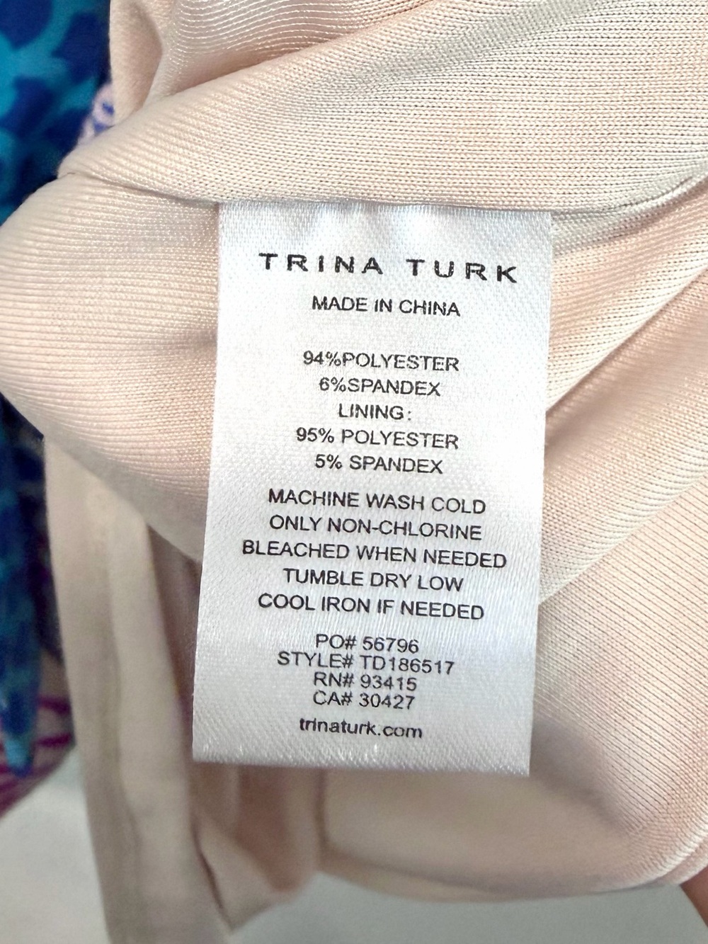 Trina Turk Short Sleeve Geometric Striped V-Neck Stretch Dress - Picture 7 of 10